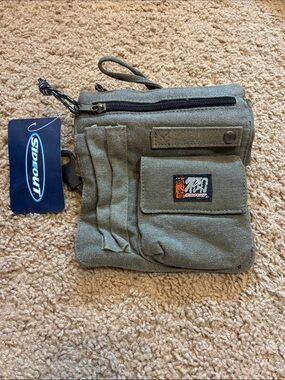 Sideout Olive Green Canvas Utility Pouch
